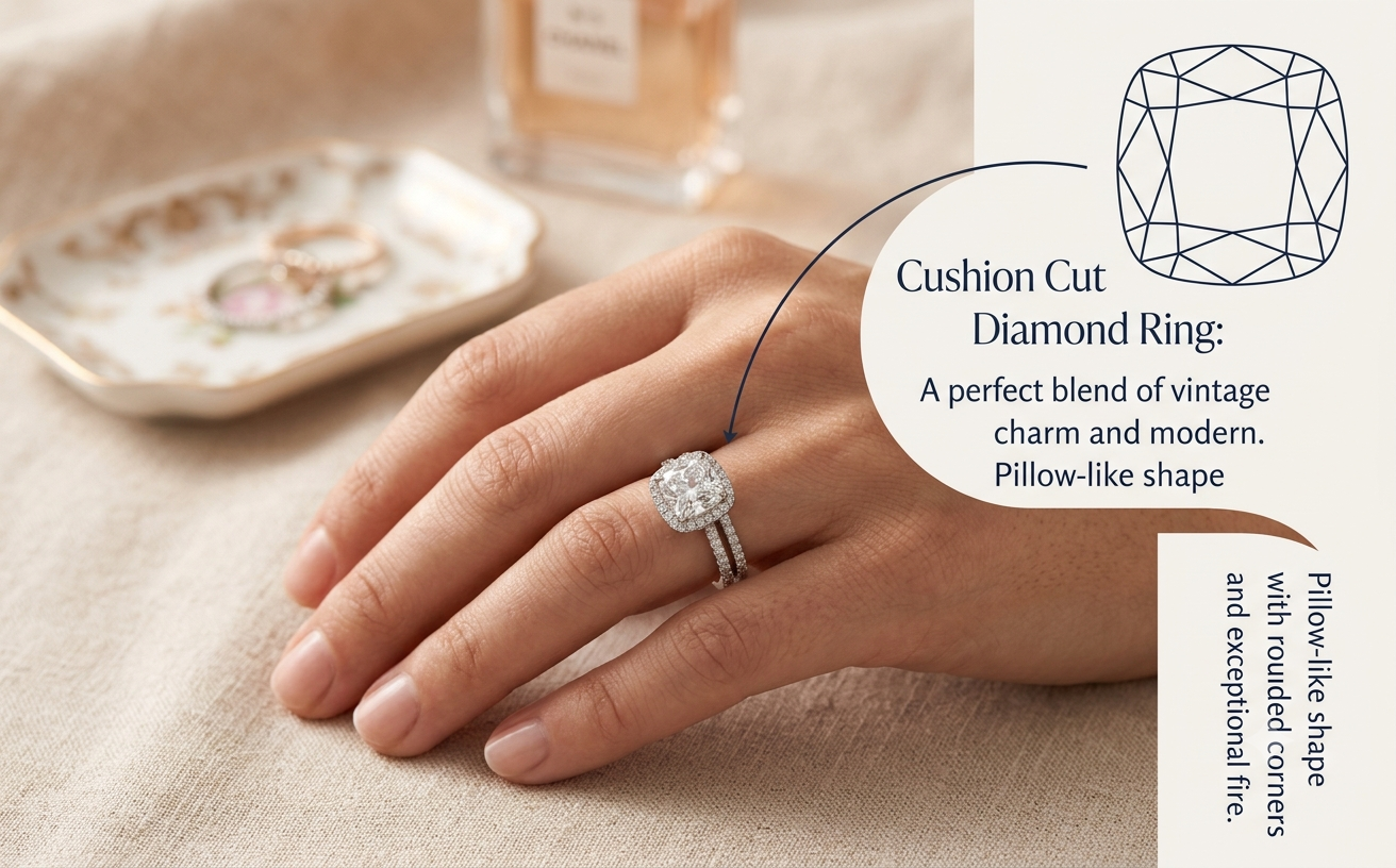 What Is a Cushion Cut Diamond Ring? A Complete Guide to Cushion Cut Diamonds
