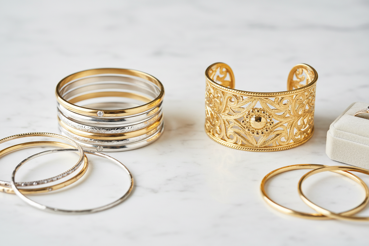 Bangles vs Cuff Bracelets: What's the Difference?