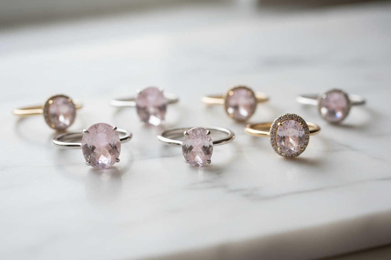 Rose Quartz Rings