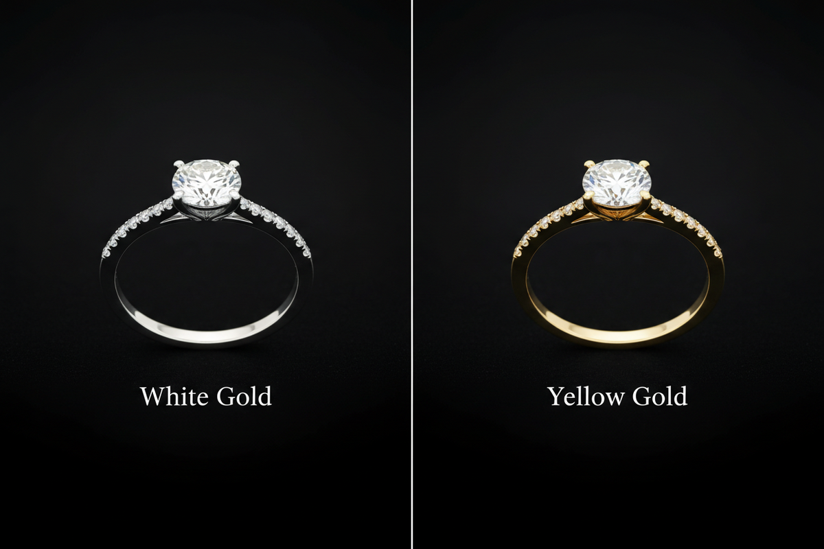 White Gold vs Yellow Gold & Rose gold : Key Differences