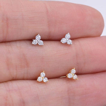 0.60Ct Round Cut Lab Grown Diamond Dainty Earring - JBR Jeweler