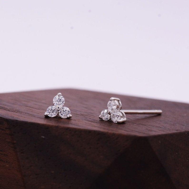 0.60Ct Round Cut Lab Grown Diamond Dainty Earring - JBR Jeweler