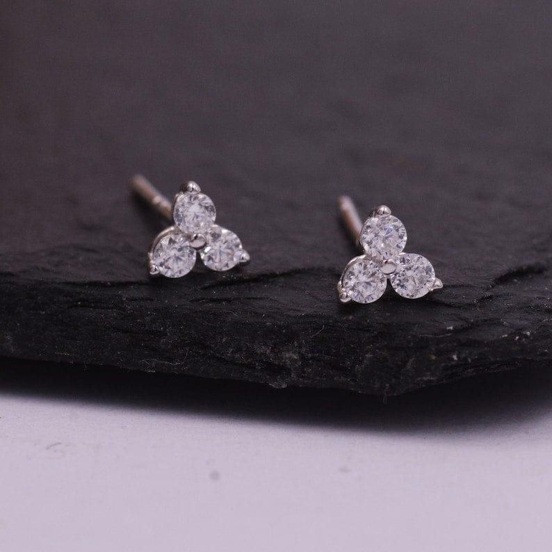 0.60Ct Round Cut Lab Grown Diamond Dainty Earring - JBR Jeweler