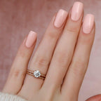 0.70CT Round Cut Lab Grown Diamond Twist Wedding Ring Set with Band (2PCS) - JBR Jeweler