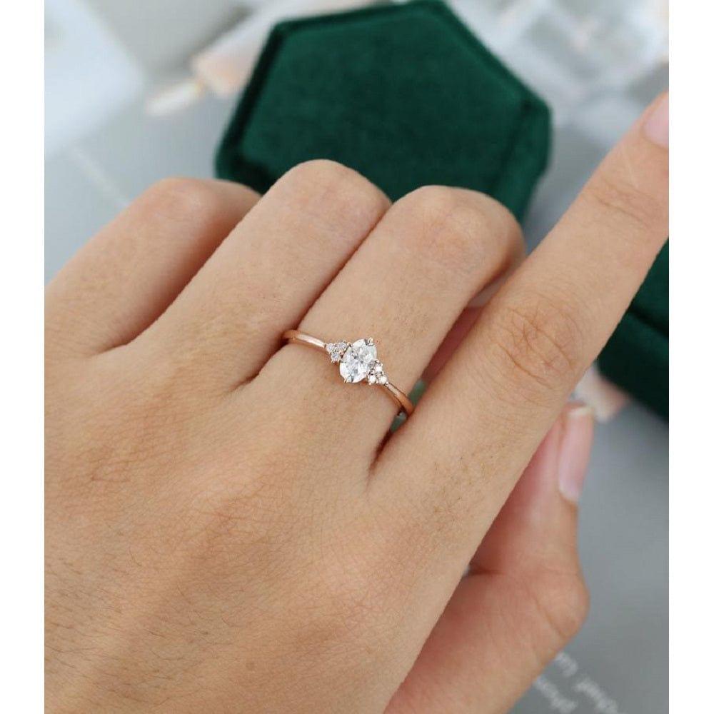 0.75 oval store diamond ring