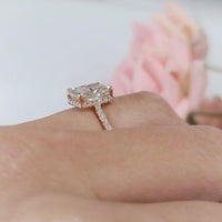 1.00Ct Radiant Lab grown-CVD Solitaire Diamond Engagement Ring - JBR Jeweler