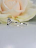 1.00Ct Round Lab Grown-CVD Diamond Solitaire Engagement Ring - JBR Jeweler