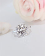 1.00Ct Round Lab Grown Diamond Engagement Full Eternity Ring - JBR Jeweler