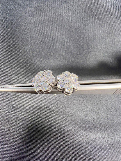 1.10 TCW Round Cut Lab Grown Diamond Screw Back Earring - JBR Jeweler