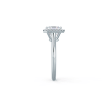 1.50Ct Asscher Cut Lab Grown-CVD Diamond Halo Engagement Ring - JBR Jeweler