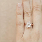 1.50CT Pear Cut Lab-Grown Diamond Art Nouveau Engagement Ring - JBR Jeweler