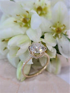 1.50CT Round Cut Under Halo Lab-Grown Diamond Engagement Ring - JBR Jeweler