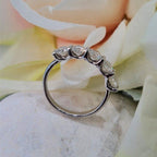 1.50TCT Round Cut Half Eternity Lab-Grown Diamond Wedding Band - JBR Jeweler