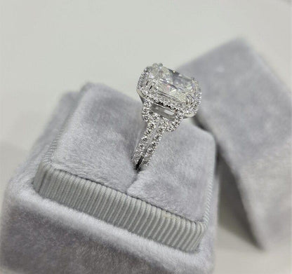 1.5CT Cushion Cut Lab-Grown Diamond Luxury Engagement Ring - JBR Jeweler