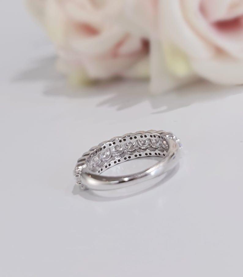 1.60Ct CVD lab grown Diamond Half eternity Stacking Wedding Band - JBR Jeweler