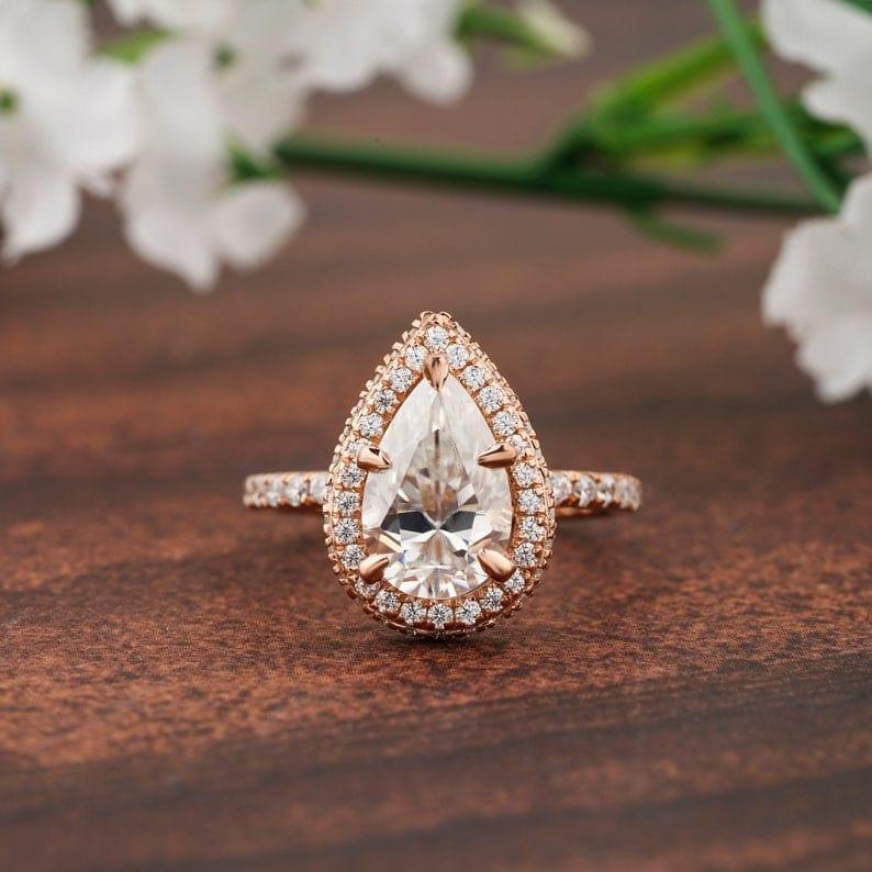 0.61 CT, 7.95 X 5.65 MM, Multi Color Diamond, Pear shape Minimal Diamond, 2024 Engagement Ring Jewelry Diamond, Best Price Diamond |SG6009