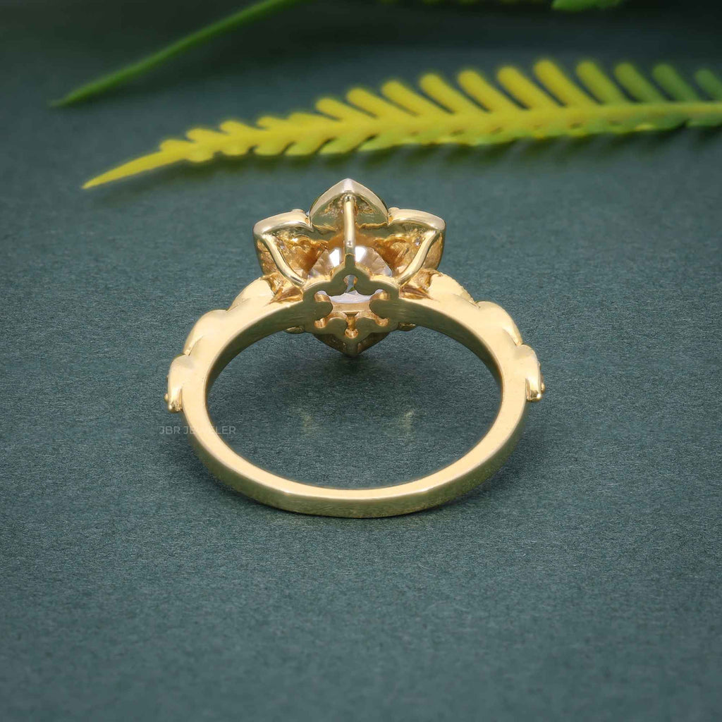 1.00CT Floral-Inspired Lab Diamond Ring