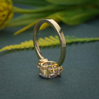 1.25 CT Lab Grown Moissanite Oval Bridal Ring