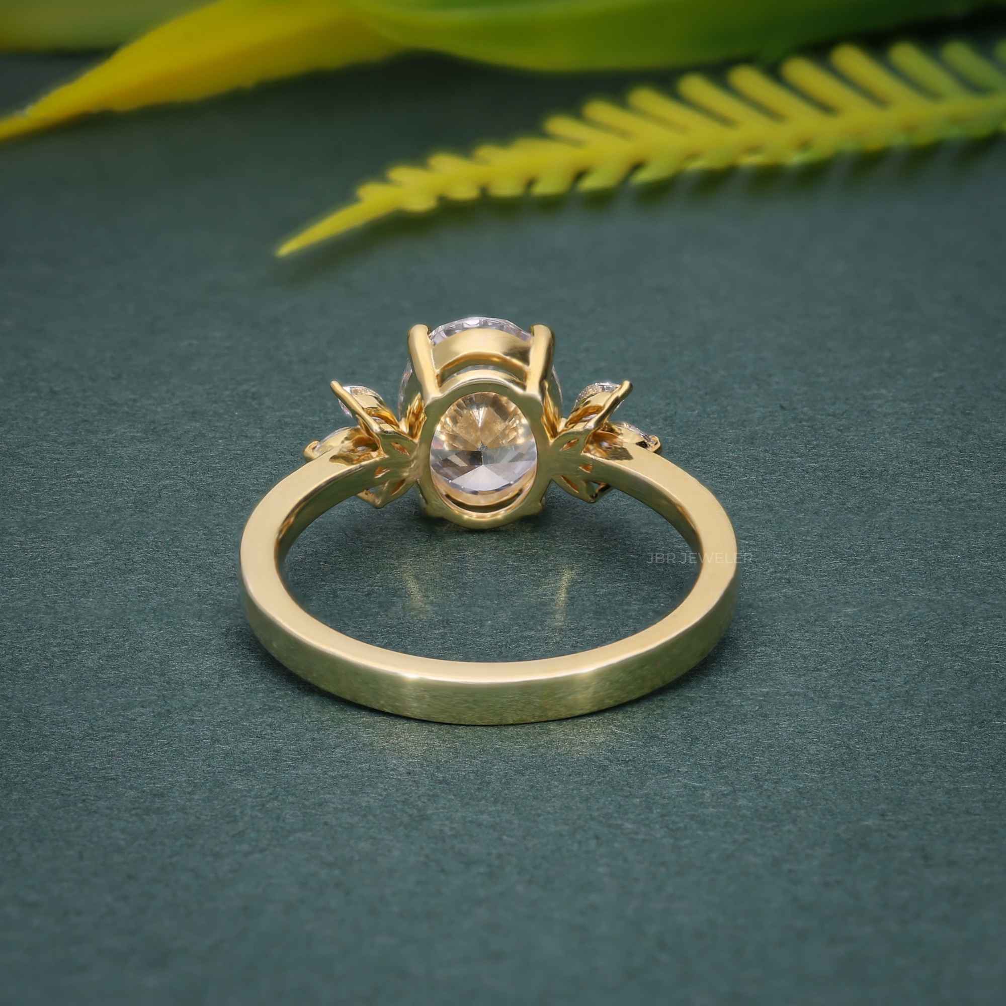 1.25 CT Lab Grown Moissanite Oval Ring for Love