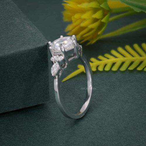1.5CT Hexagon Cut Moissanite Engagement Ring - JBR Jeweler