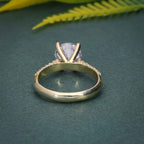 1.5CT Round Cut White Gold Bridal Wedding Solitaire Moissanite Engagement Ring - JBR Jeweler