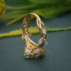 1.5 CT Diamond Cluster Moissanite Wedding Engagement Ring - JBR Jeweler