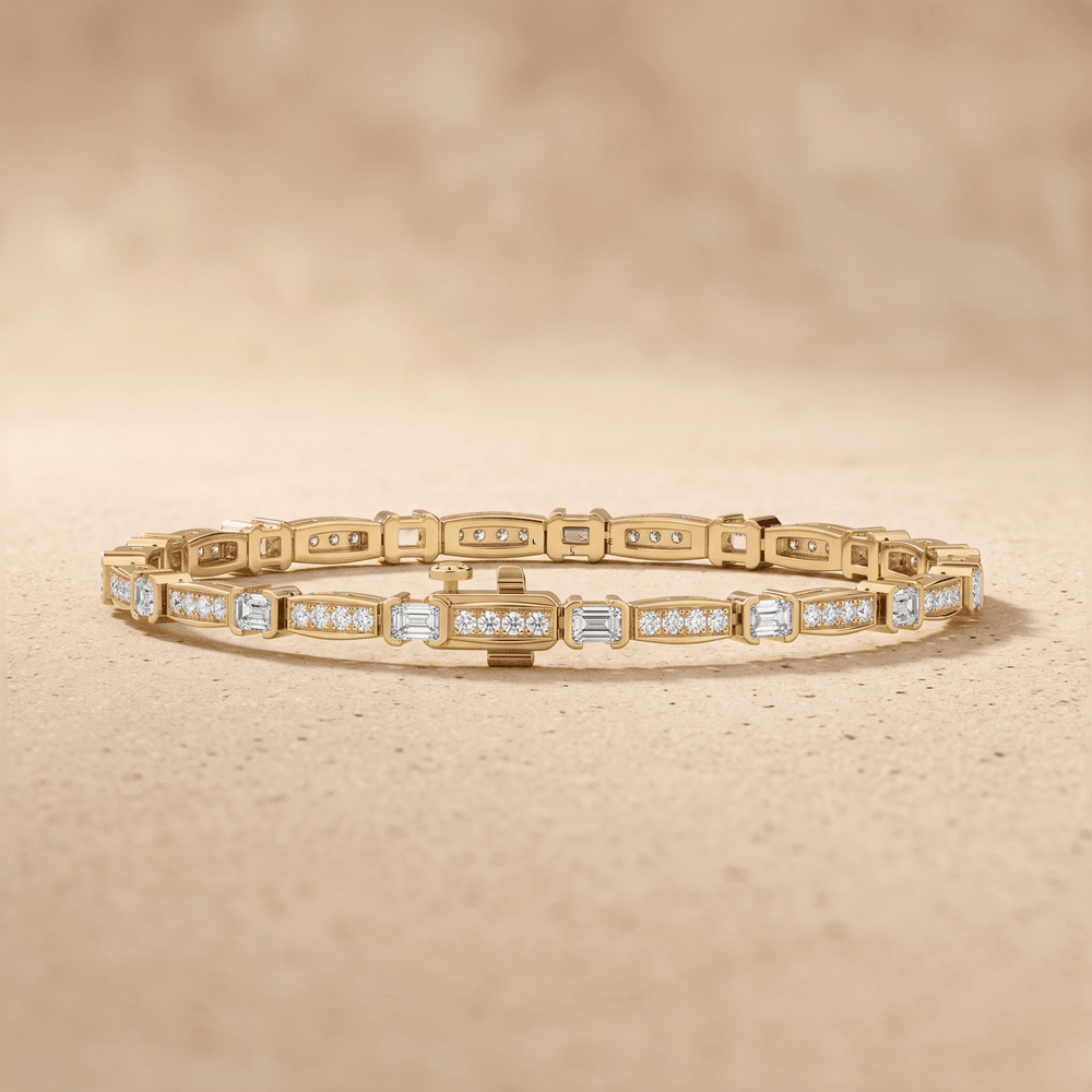 10K gold diamond bracelet for women