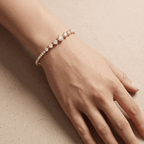Elegant gold diamond bracelet for women