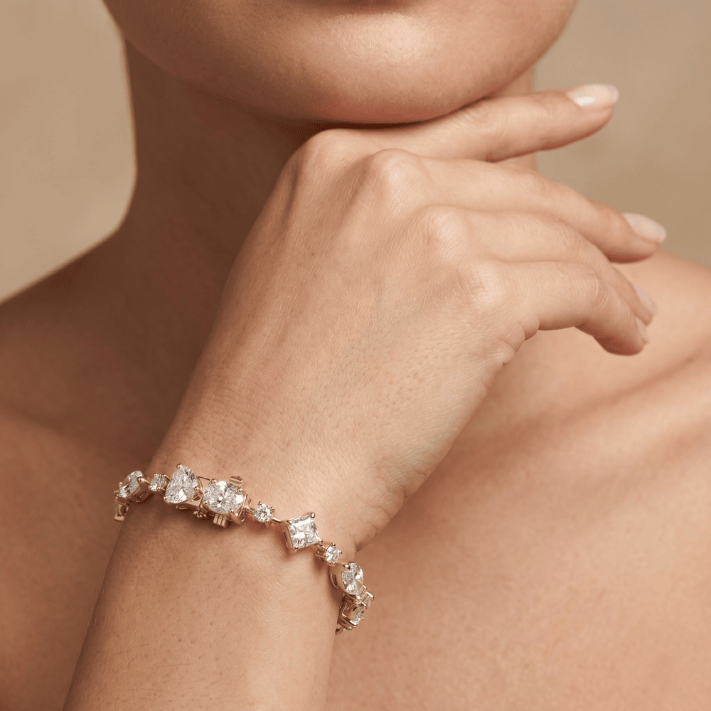 Luxury lab diamond bracelet for women