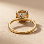 Lab Grown Diamond Hidden Halo Ring
