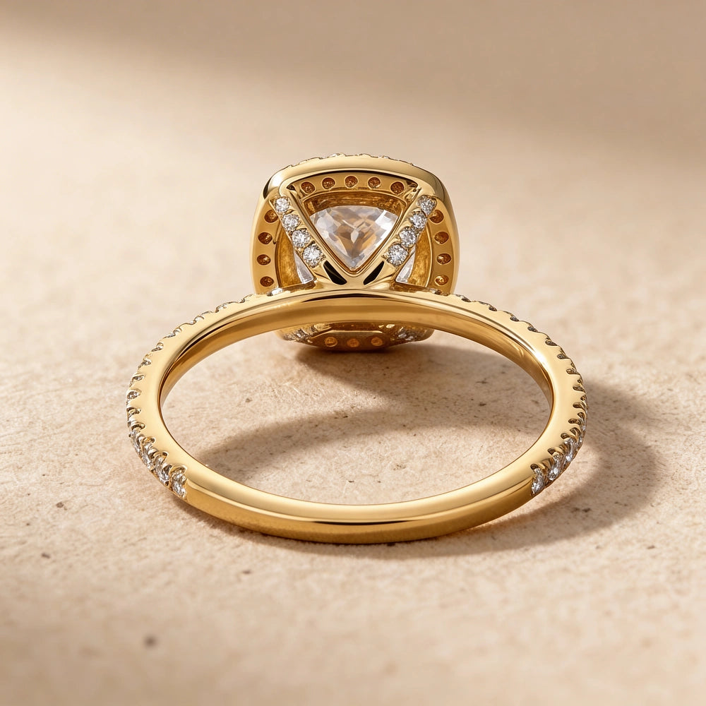 Lab Grown Diamond Hidden Halo Ring