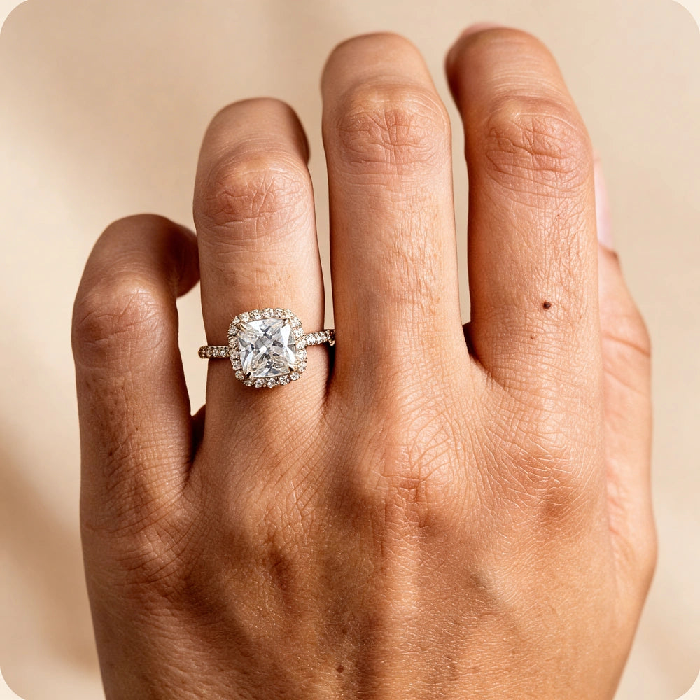 Cushion Cut Solitaire Proposal Ring