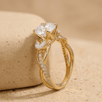 Elegant Nature Inspired Lab Grown Diamond Bridal Ring