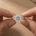 Timeless Nature Inspired Diamond Wedding Ring for Women