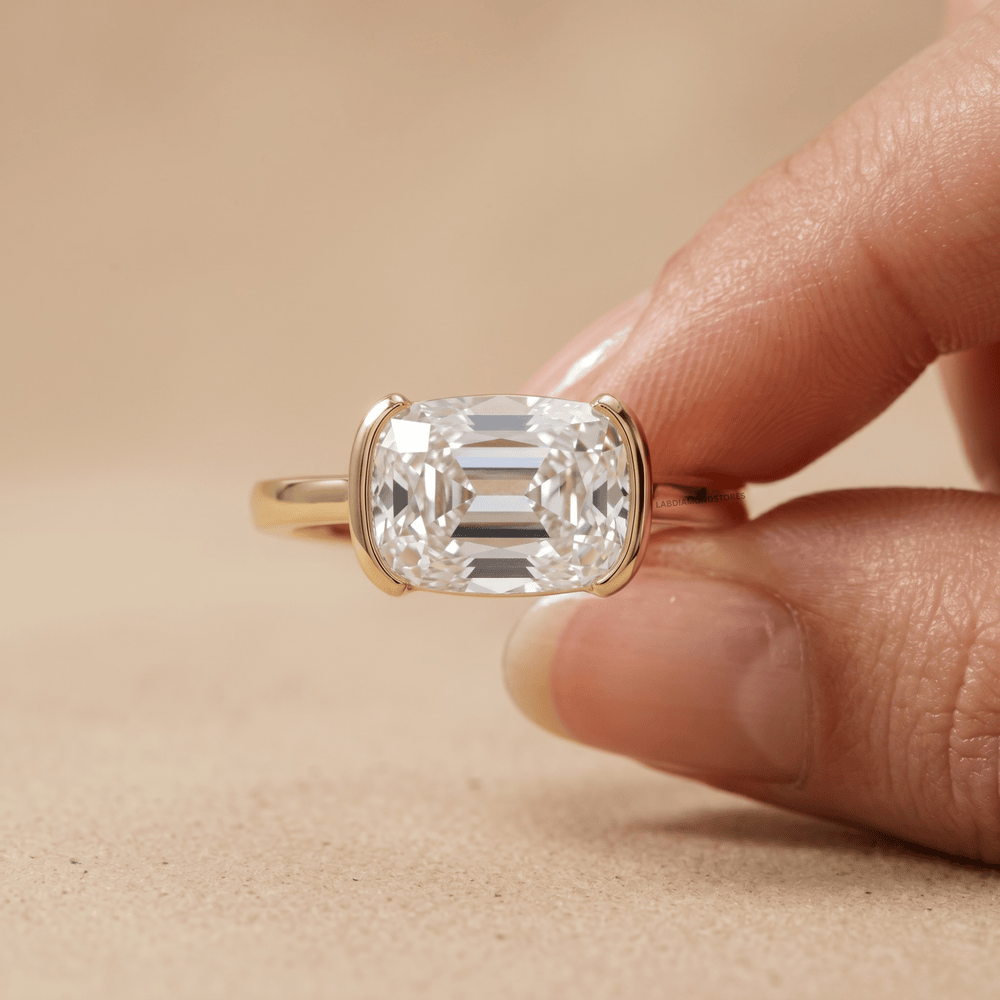Lab grown diamond gold ring for women