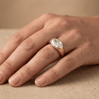 Unique east west engagement ring