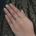 14K Rose Gold Oval Lab Grown Wedding Engagement Ring Set - JBR Jeweler