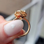 14 KT Gold Oval Cut 5.00 Ct Lab Grown Diamond Bezel Set Engagement Ring - JBR Jeweler
