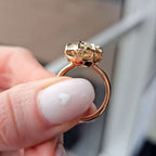 14 KT Gold Oval Cut 5.00 Ct Lab Grown Diamond Bezel Set Engagement Ring - JBR Jeweler