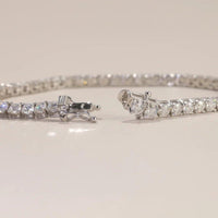 14k Gold 2mm Moissanite Diamond Tennis Necklace - JBR Jeweler