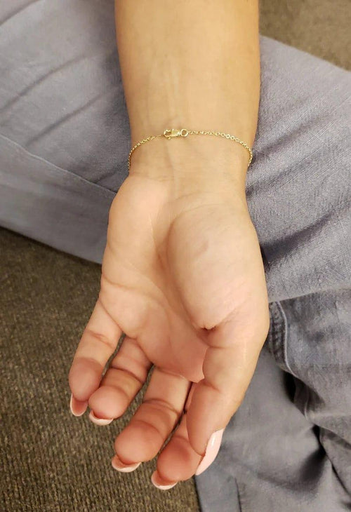14k Gold Open Round Bracelet - JBR Jeweler