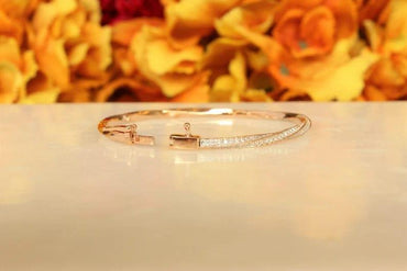 14k Gold Twisted Finest Anniversary Bangle Bracelet - JBR Jeweler