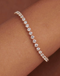 14k Solid Gold Classic Lab Grown Diamond Tennis Bracelet - JBR Jeweler