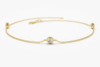 14k Solid Gold Dainty Yard Bracelet - JBR Jeweler