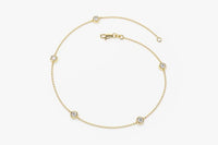 14k Solid Gold Dainty Yard Bracelet - JBR Jeweler