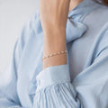 14k Solid Gold Lab Grown-CVD Diamond Distance Bracelet - JBR Jeweler