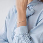 14k Solid Gold Lab Grown-CVD Diamond Distance Bracelet - JBR Jeweler