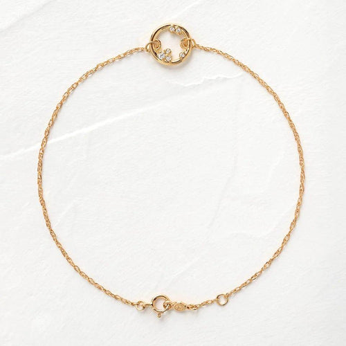 14k Solid Gold Lab Grown-CVD Diamond Satellite Bracelet - JBR Jeweler