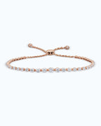 14k Solid Gold Lab Grown Diamond Tapering Diamond Bolo Bracelet - JBR Jeweler