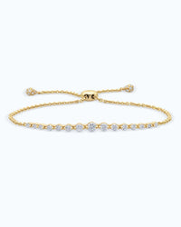 14k Solid Gold Lab Grown Diamond Tapering Diamond Bracelet - JBR Jeweler